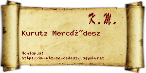 Kurutz Mercédesz névjegykártya